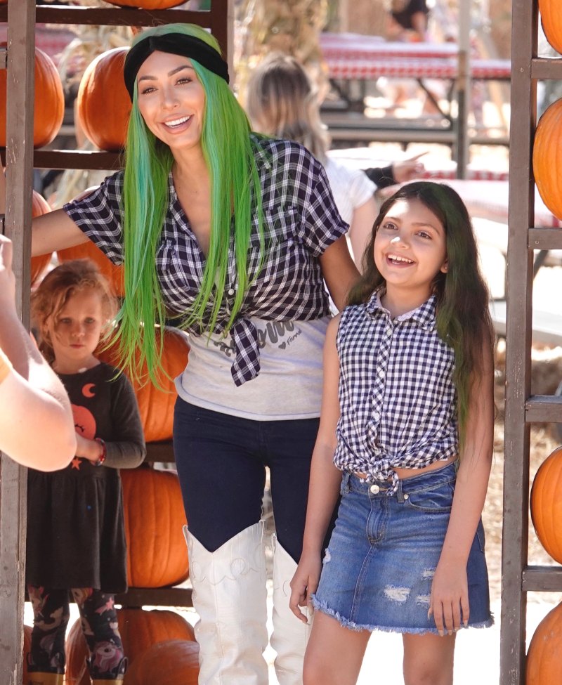 Farrah Abraham and daughter Sophia pose for Halloween photos