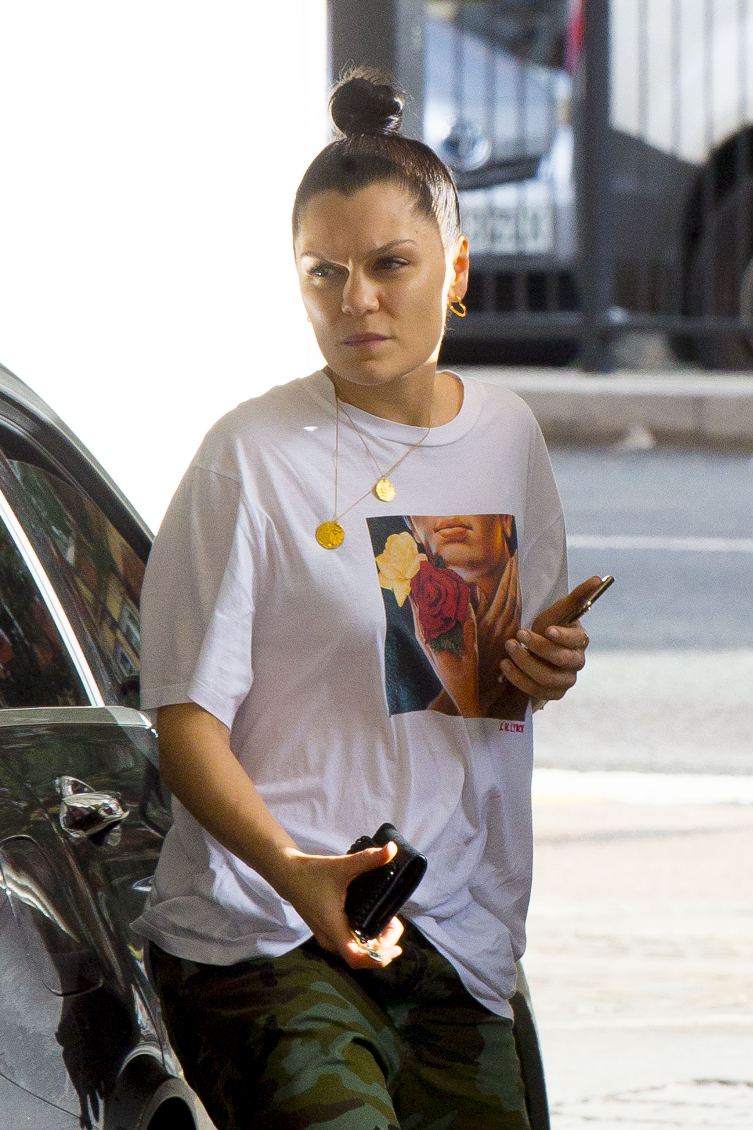 Jessie J Goes Makeup-Free While Running Errands in London