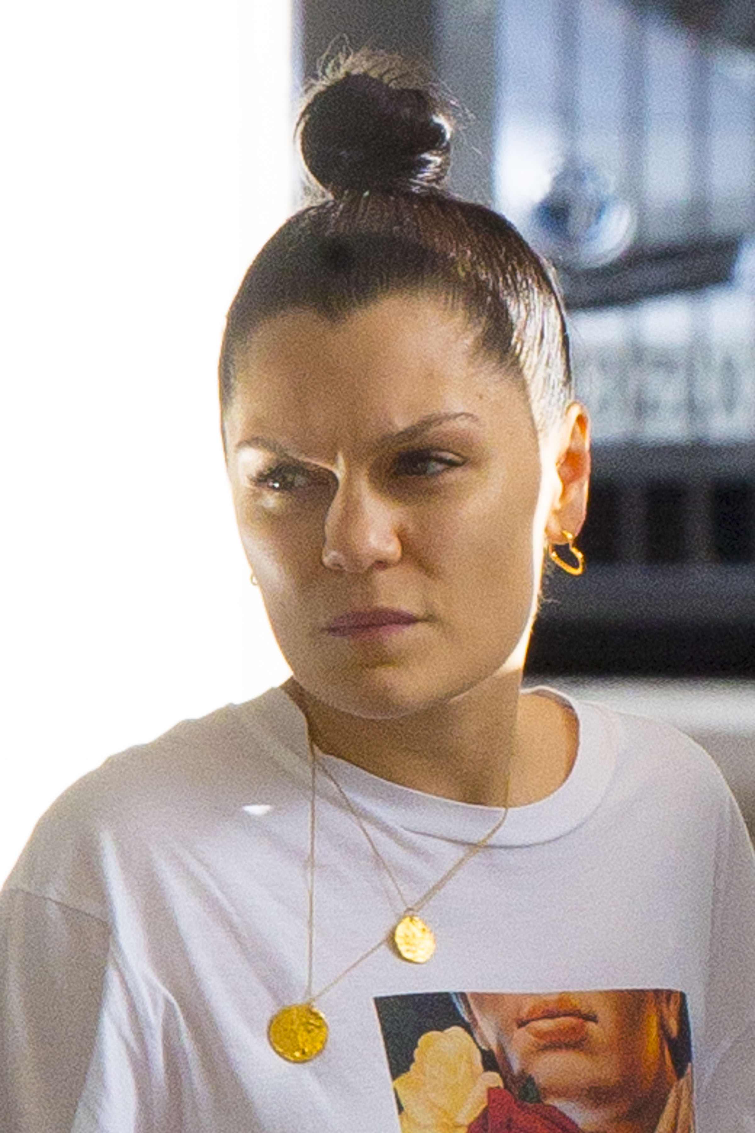 Jessie J Goes Makeup-Free While Running Errands in London
