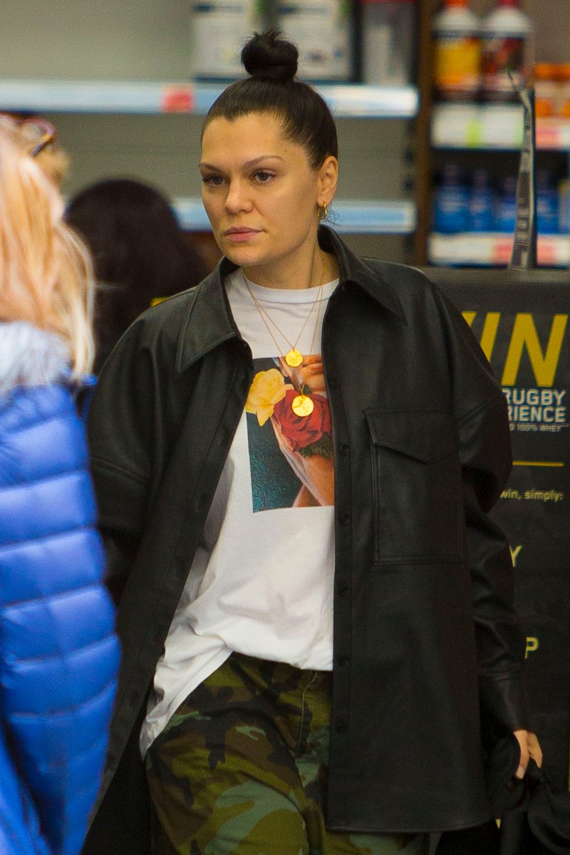 Jessie J Goes Makeup-Free While Running Errands in London