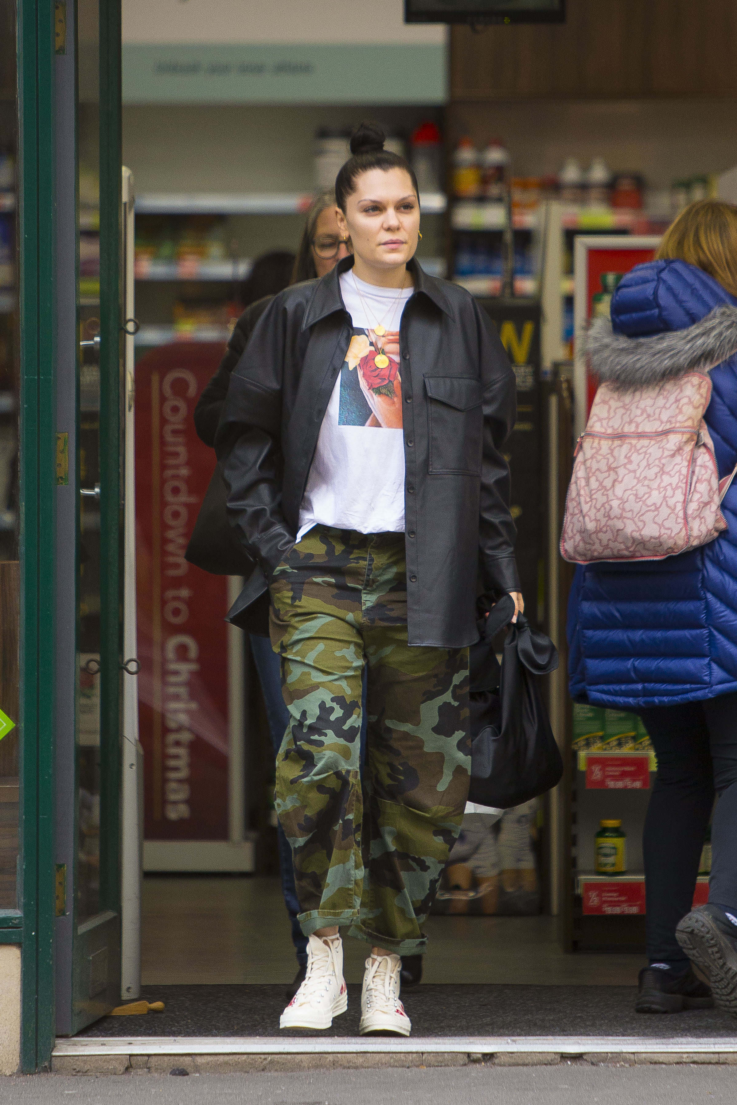 Jessie J Goes Makeup-Free While Running Errands in London