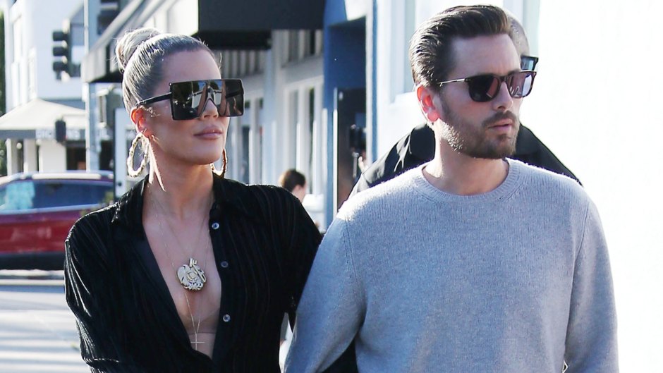 Khloe Kardashian and Scott Disick out and about in Calabasas