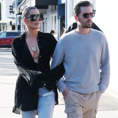 Khloe Kardashian and Scott Disick out and about in Calabasas