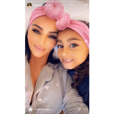 Kim Kardashian Daughter North West Obsessed With Sheet Masks
