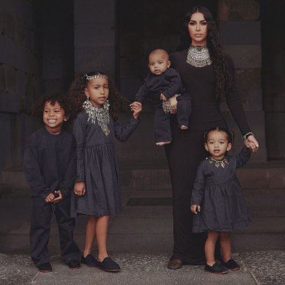 Kim Kardashian Shares Rare Photo With All of Her Kids