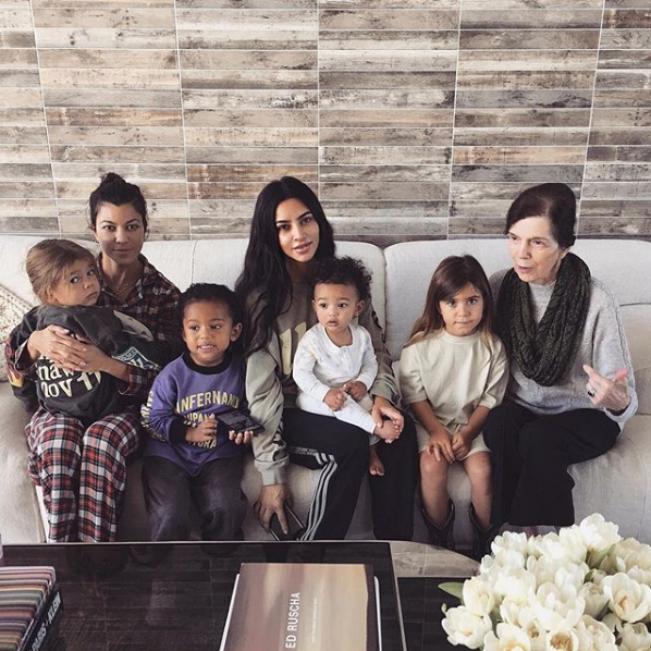 Kim and Kourtney Kardashians With Kids