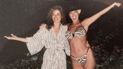 Kris Jenner and Her Longtime Friend Faye Resnick in the '80s, Kim Kardashian Shares a Photo of Her Mom in a Bikini