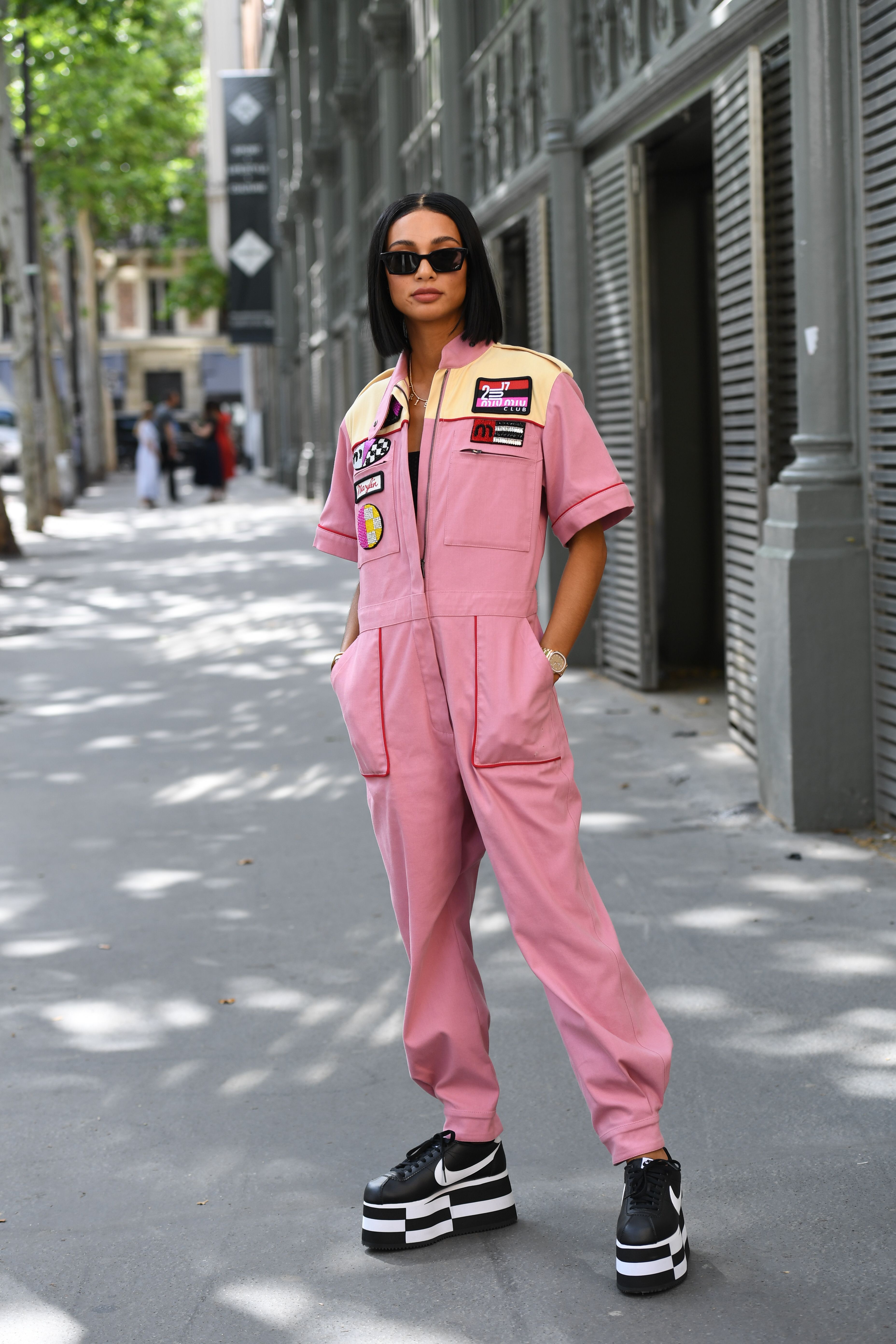 Kristen Noel Crawley Wearing a Pink Jumpsuit, Kristen Noel Crawley Gushes Over North West's Style