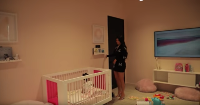 Kylie Jenner Wakes Up Daughter Stormi Webster From a Nap While Giving a Tour of Kyie Cosmetics HQ