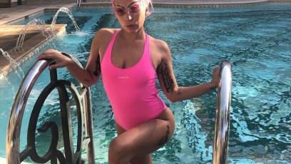 Lady Gaga Reveals Her Pre-Show Routine in a Hot Pink Swimsuit