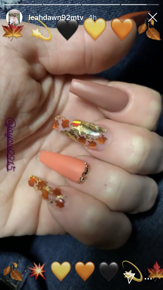 Leah Messer Fall Nails