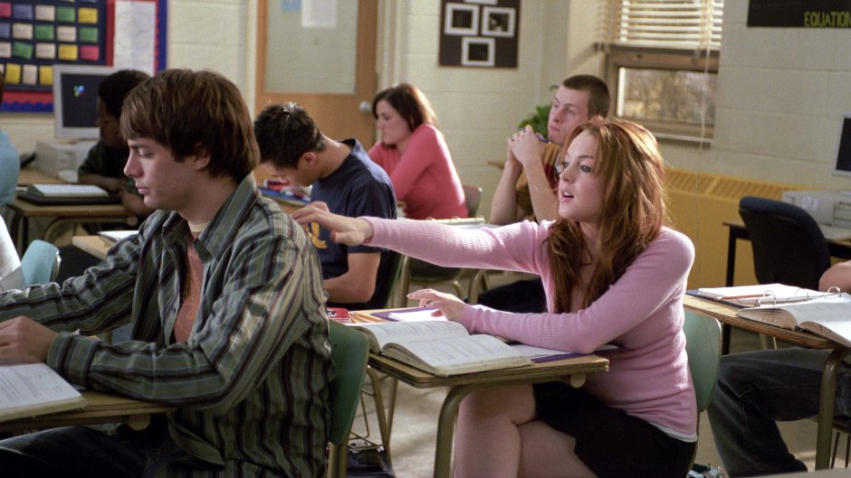 Johnathan Bennett and Lindsay Lohan in Mean Girls
