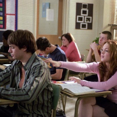 Johnathan Bennett and Lindsay Lohan in Mean Girls