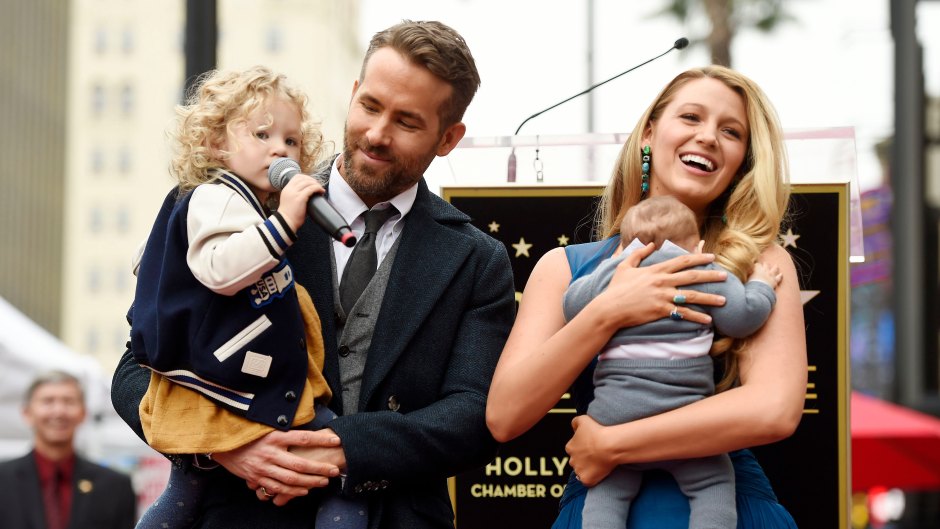 Ryan Reynolds, Blake Lively, and Their Two Daughters James and Inez