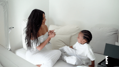 Saint West Pretend Proposes to Mom Kim Kardashian