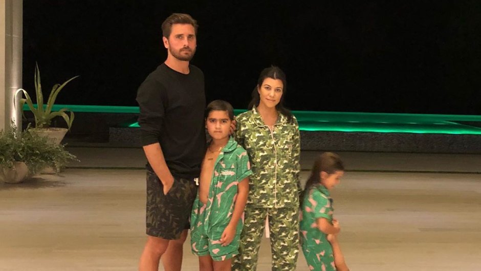 Scott Disick, Kourtney Kardashian and Their Three 3 Children, Kourtney Snuggles in Bed With Son Reign
