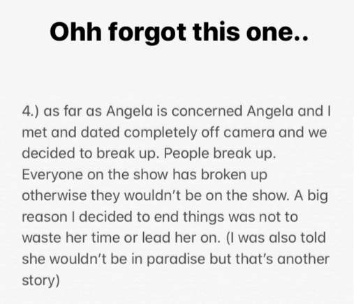 Clay Harbor Responds to Nicole Lopez Alvar Slamming Him Over Bachelor in Paradise Relationship Angela Relationship