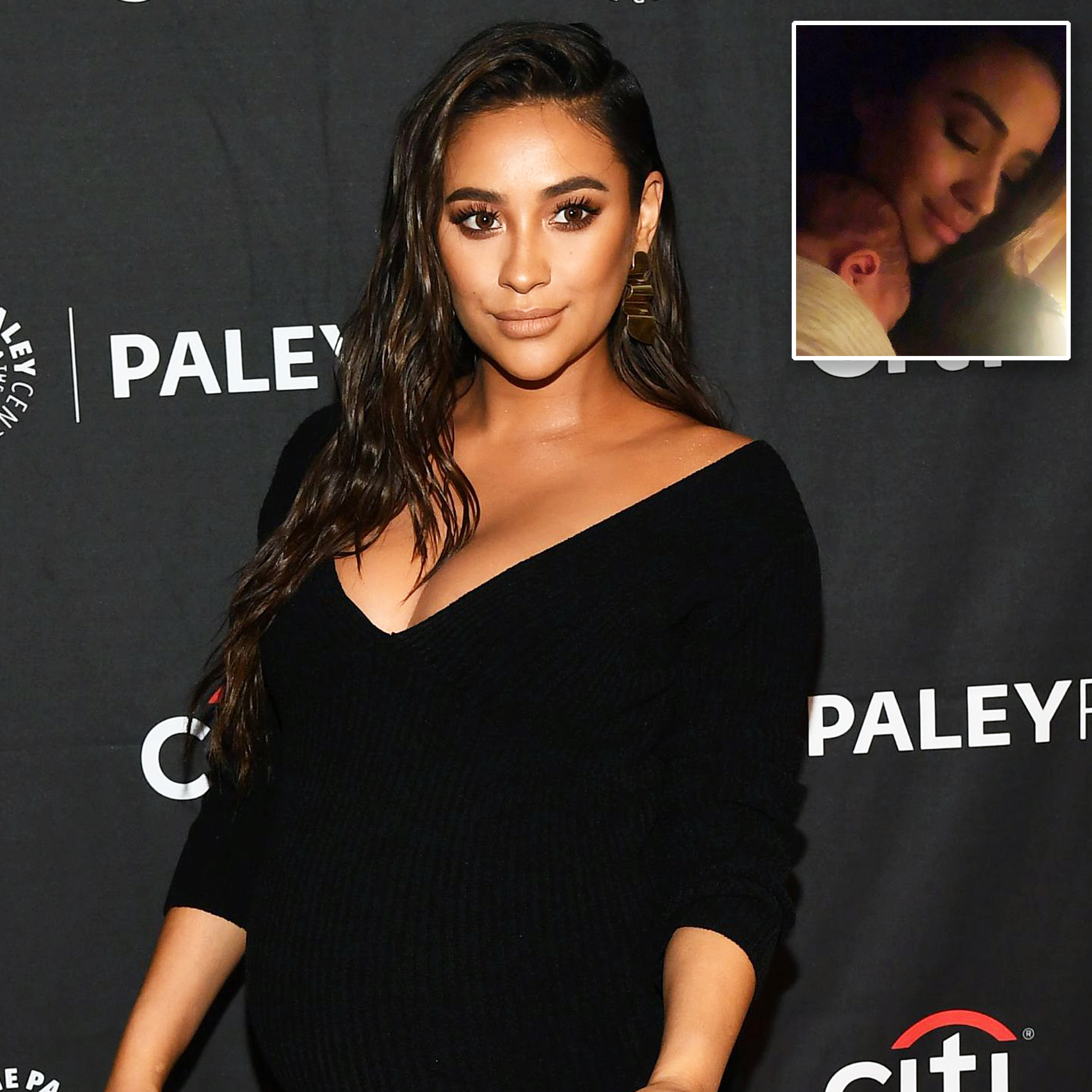 Shay Mitchell Snuggles With Her Newborn Baby in Instagram Photo pic