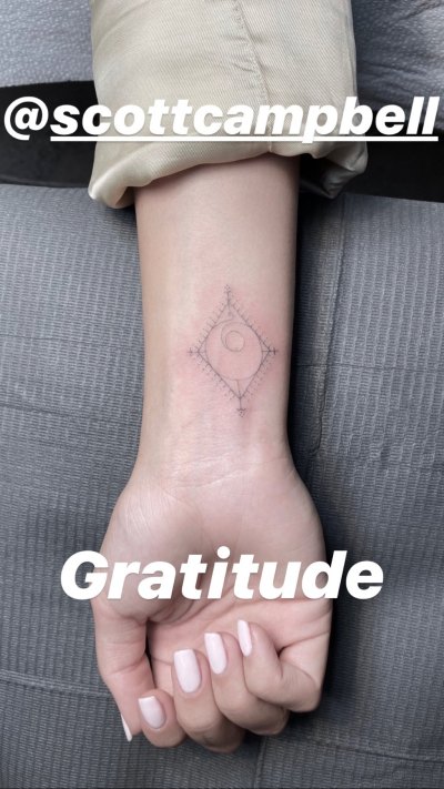 Sofia Richie Shows Off Her New Wrist Tattoo on Instagram, Universal Symbol for Gratitude 