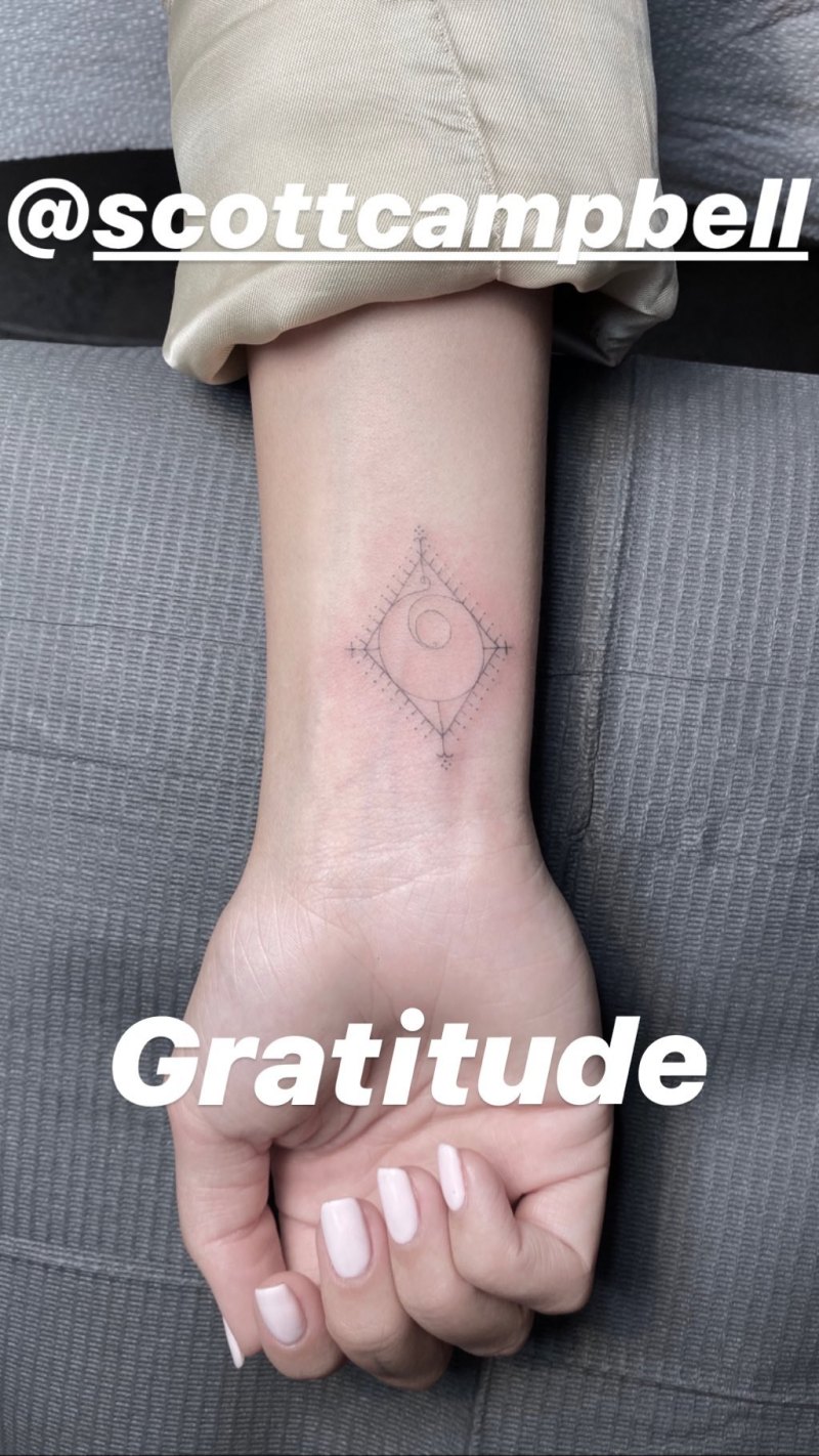 Sofia Richie Shows Off Her New Wrist Tattoo on Instagram, Universal Symbol for Gratitude