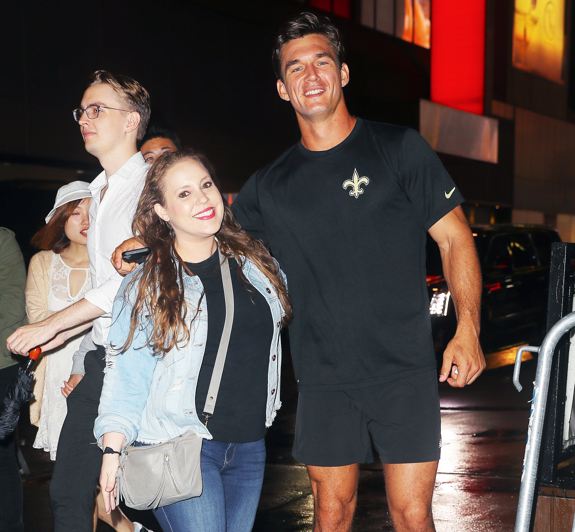 Tyler Cameron All Smiles Stepping Out Amid Gigi Hadid Breakup