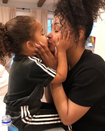 Blac Chyna Kisses Dream Kardashian on the Lips Cutest Moments