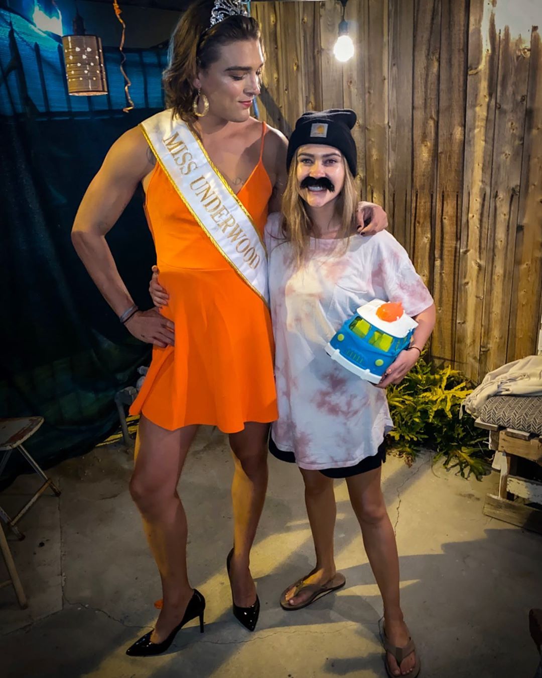 Bachelor Nation Halloween Costumes Dean Unglert and Caelynn Miller Keyes