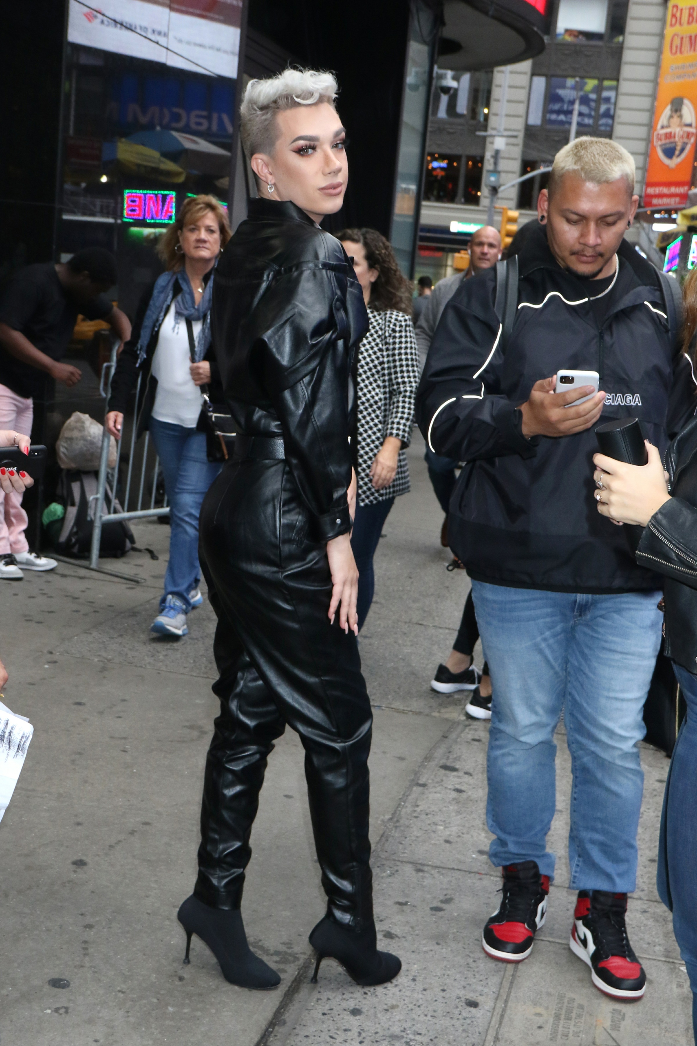 James Charles Arriving at Strahan, Sara & Keke