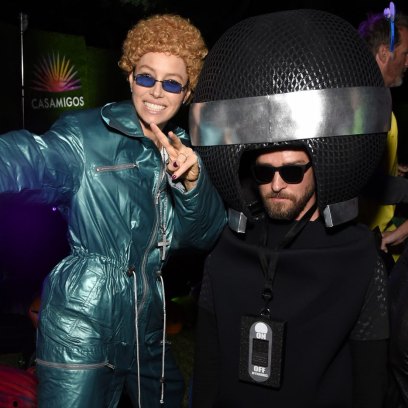 Justin Timberlake and Jessica Biel at Casamigos Halloween Party