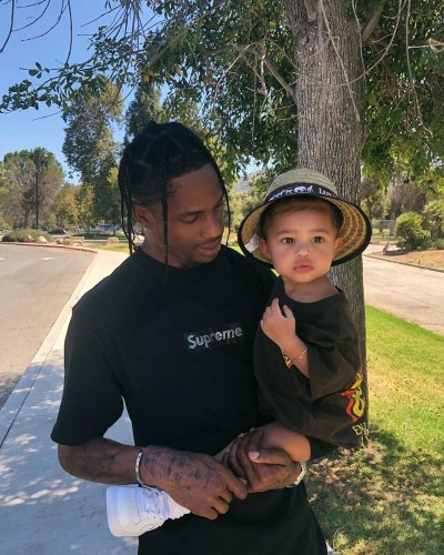 Stormi Webster Listens to Travis Scott's Music With Kylie