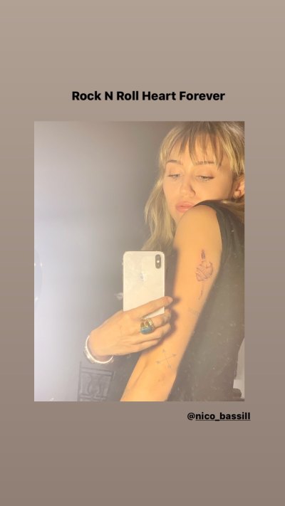 Miley Cyrus Shows Off New Tattoo