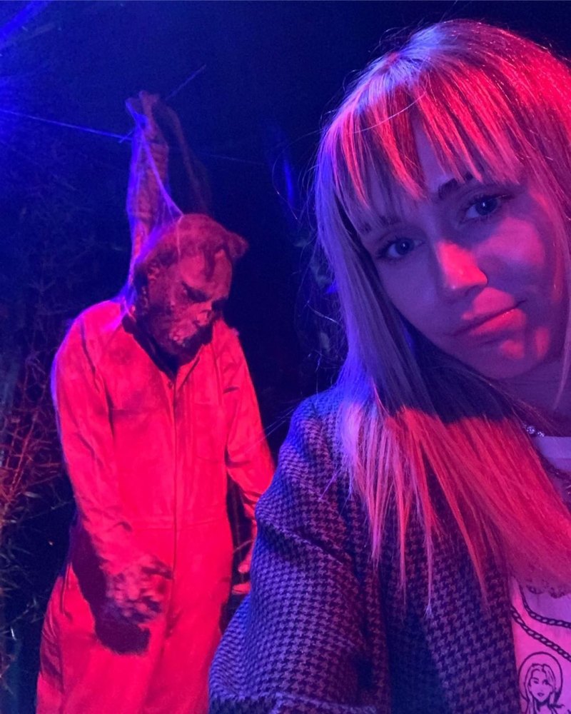 Miley Cyrus at a haunted House