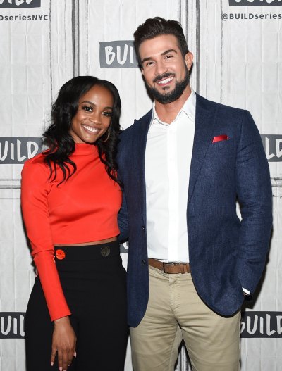 Rachel Lindsay and Bryan Abasolo Posing together at Build Series