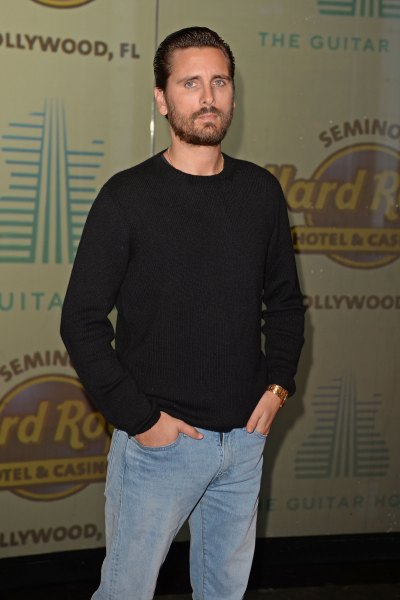 Khloé Kardashian, Scott Disick and Sofia Richie Sizzle in Florida Hard Rock Opening Scott Disick Black Shirt and Jeans