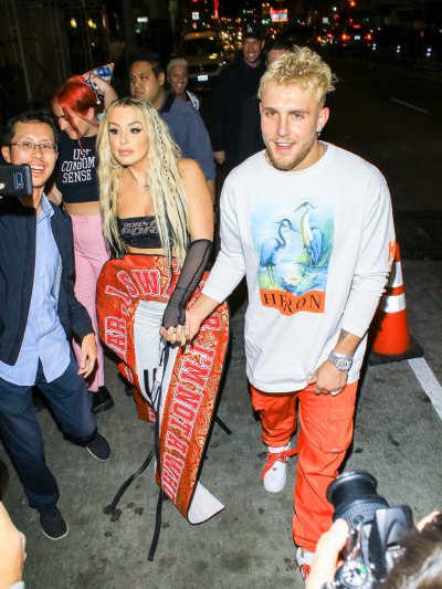 Tana Mongeau and Jake Paul Walking