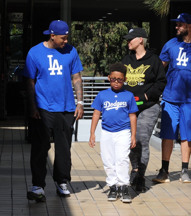 Amber Rose Shows off Her Post-Baby Body While out With Boyfriend Alexander Edwards and Son Sebastian