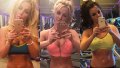 Britney Spears Flaunts Her Abs in a Workout Selfie (3)
