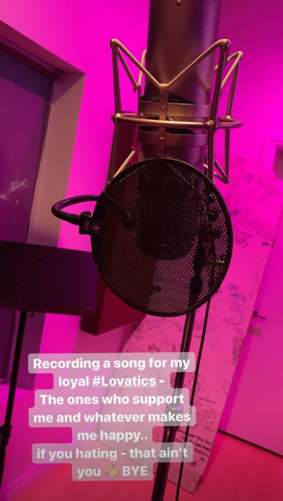 Demi Lovato in the Studio