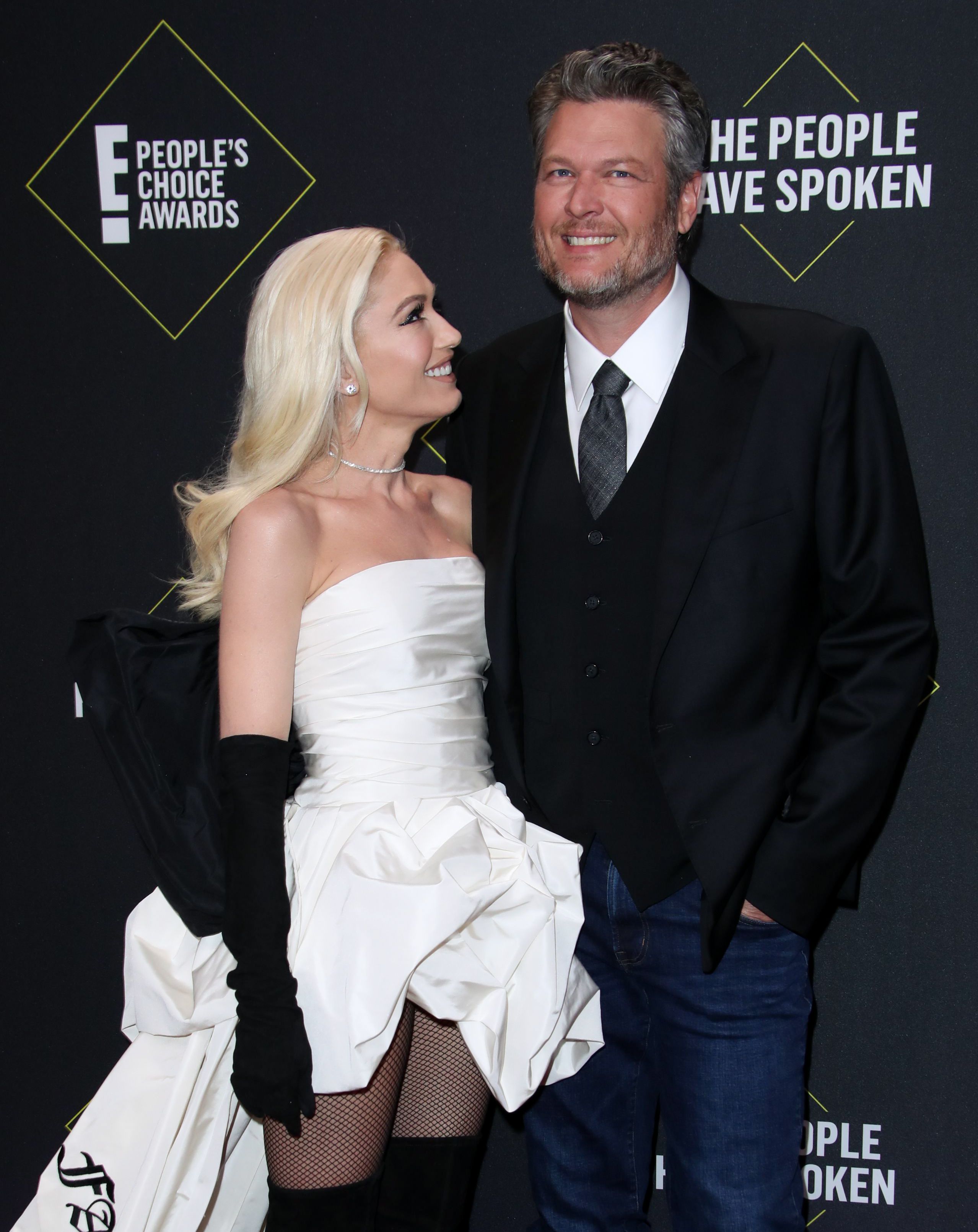 Gwen Stefani and Blake Shelton at the PCAs