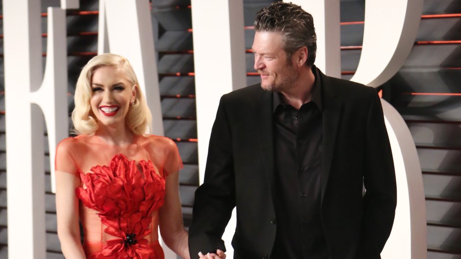 Gwen Stefani and Blake Shelton at the Vanity Fair Oscar Party in 2016