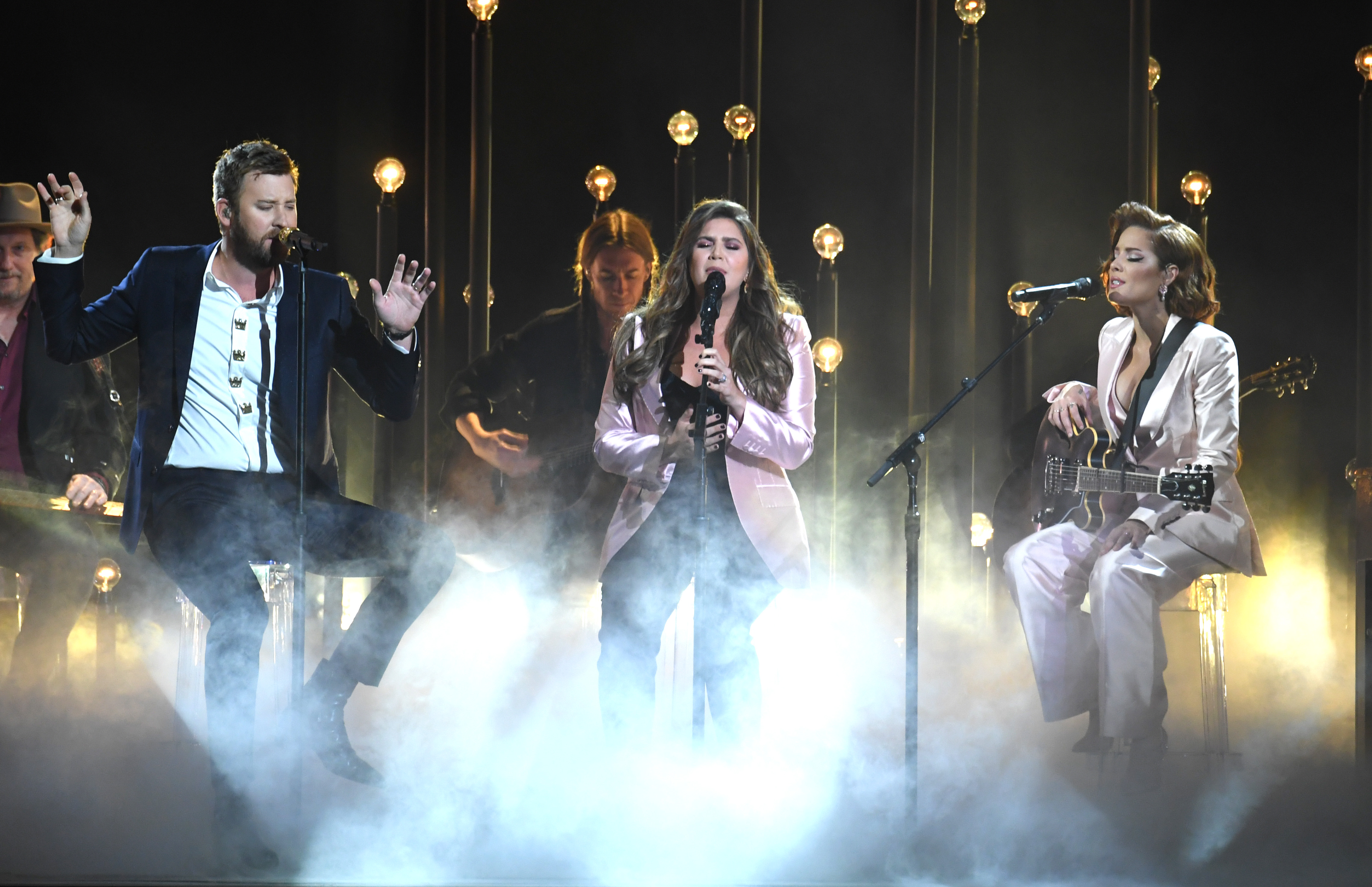 Halsey and Lady Antebellum at the 2019 CMAs