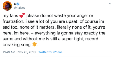 Halsey Reacts to Grammy Nomination Snub on Twitter