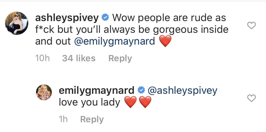 Ashley Spivey Responds to Emily Maynard Trolls