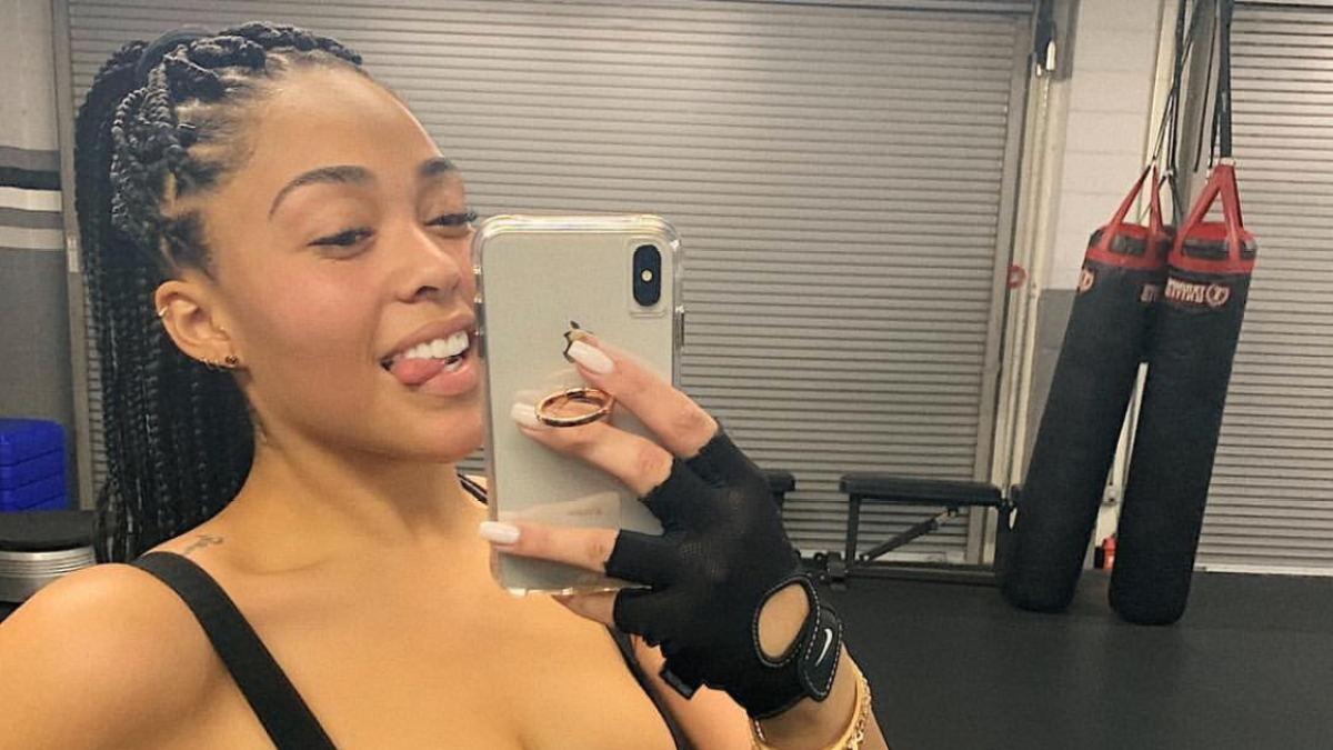 Jordyn Woods at the Gym