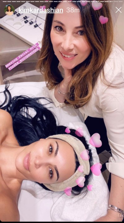 Kim Kardashian at Toska European Spa