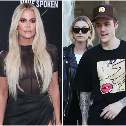 Khloe Kardashian Supports Justin Bieber and Hailey Baldwin