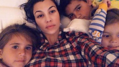 Kourtney Kardashian Snaps a Selfie With Her 3 Kids Penelope, Mason and Reign