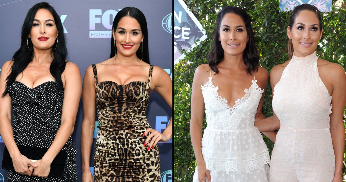 Nikki and Brie Bella take us inside their closets, talk pregnancy style