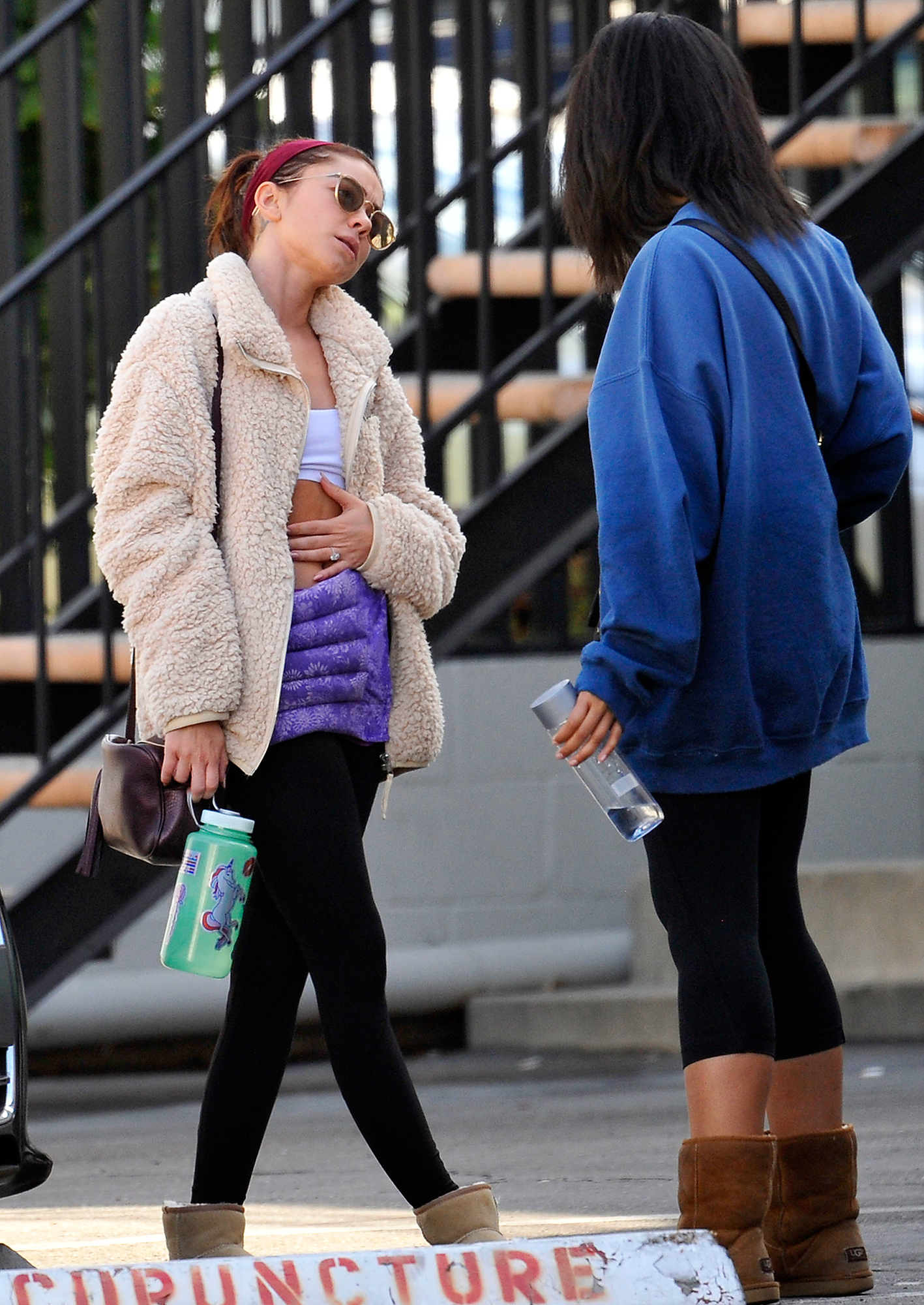 Sarah Hyland Flaunts Her Toned Tummy After Her Pilates Workout