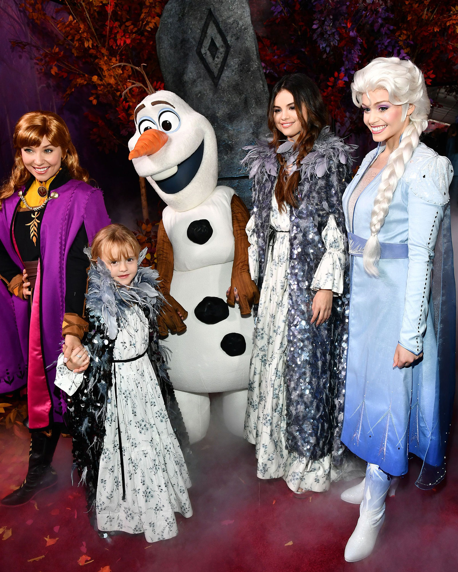 Selena Gomez and Her Little Sister Rock Matching Outfits at the 'Frozen' Premiere and It's Everything